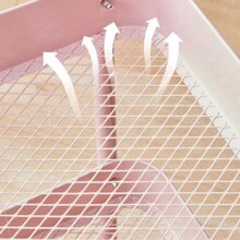 CLIPOP 3-Tier Storage Trolley Metal Rolling Utility Cart With Handle And Lockable Wheels, Mobile Serving Trolley For Kitchen Bathroom Bedroom Office Storage - Pink - View 10