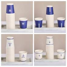 50pcs Disposable Cup Set - Hot/Cold Drink Cup For Water, Juice, Coffee Or Tea, Suitable For Water Cooler, Party, Or Carrying Coffee