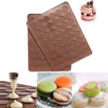 48 Hole Macaron Silicone Mat Baking Mold Silicone Macaron Kit Pastry Baking Mat And Decorative Piping Pan (Set Of 2) - Multicolor - View 1