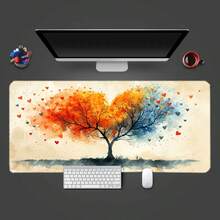 1 件大理石岛乡村场景和飞龙 3D 图形防滑鼠标垫，3 种尺寸可选 - 多色1 - 查看 2