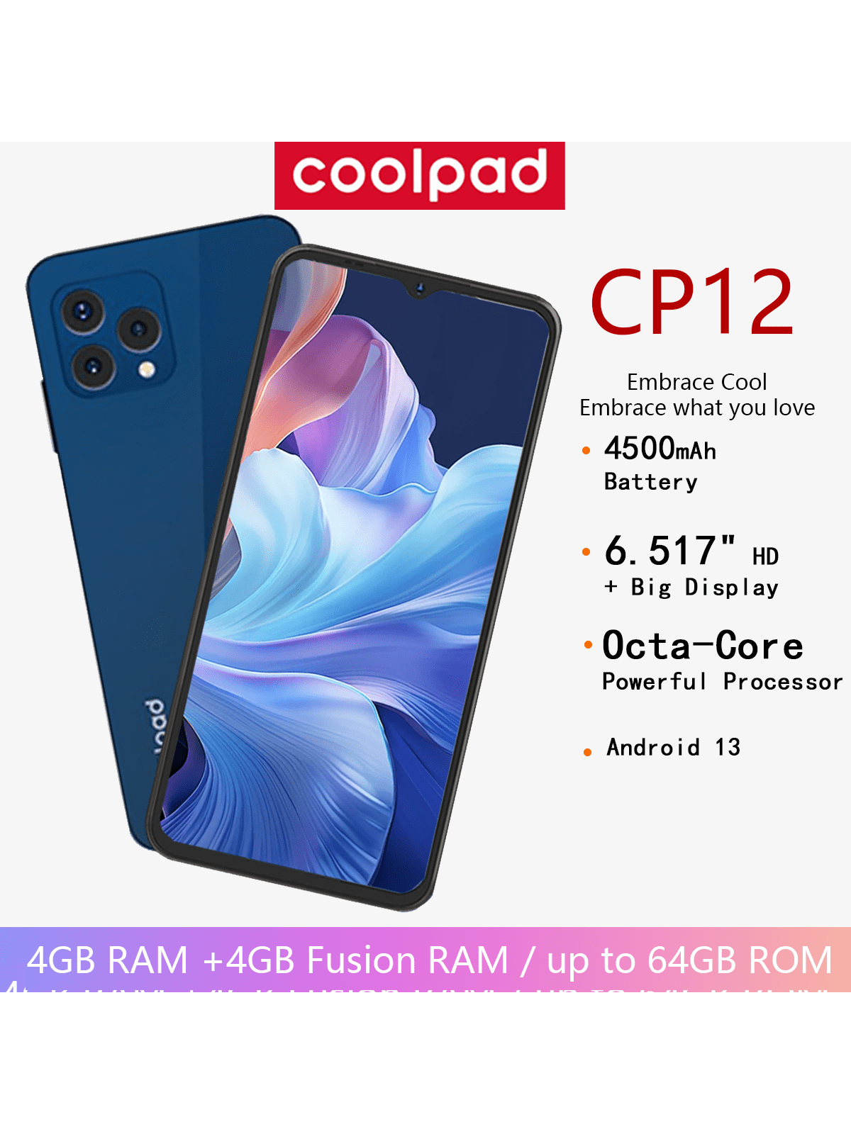 coolpad CP12 8GB RAM 128GB ROM未開封 Coolpad CP12 | Official