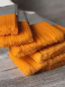 12 件装尼龙板刷颜料刷油画刷多功能刷烧烤刷除尘清洁刷尼龙刷套装适用于丙烯油画水彩木画刷工具 - 彩色 - 查看 9