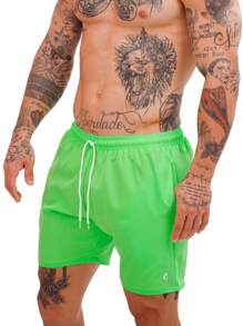 KIT 3 Men's Basic Resin Shorts With Pockets Training Gym Running