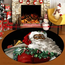 1 件“绿色底座红色茶杯装满雪中圣诞节的棉花糖”防滑圆形地毯，可机洗，适用于入口客厅卧室的地毯，户外露台花园庭院装饰地毯，家居装饰，房间装饰，地毯，挂毯 - 彩色 - 查看 8