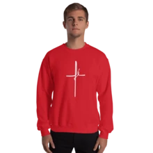Faith Flannel Sweatshirt Top Of Excellent Quality, Super Comfortable, Without Hood - 紅色 - 查看 1
