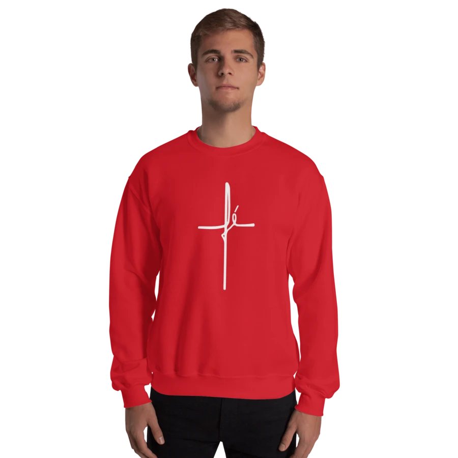 Faith Flannel Sweatshirt Top Of Excellent Quality, Super Comfortable, Without Hood - 紅色 - 查看 1