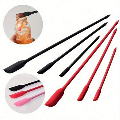 3支迷你硅胶封蜡棒套装，适用于罐子和瓶子 - 三种尺寸的多用途耐热棒，食品罐封蜡工具，经久耐用，用途广泛，适用于瓶子和厨房配件，是送给父母、毕业生、国庆节和开学季的理想礼物