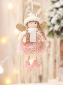 1 件圣诞树饰品毛绒公仔吊坠可爱圣诞树挂饰圣诞装饰品悬挂毛绒公仔吊坠适用于圣诞节派对家居 - 彩色 - 查看 7