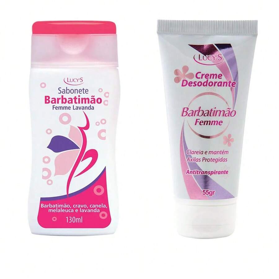 Barbatimão Femme Kit - Lavender Femme Soap 130ml And Deodorant Cream 55g - Lucys - 彩色 - 查看 1