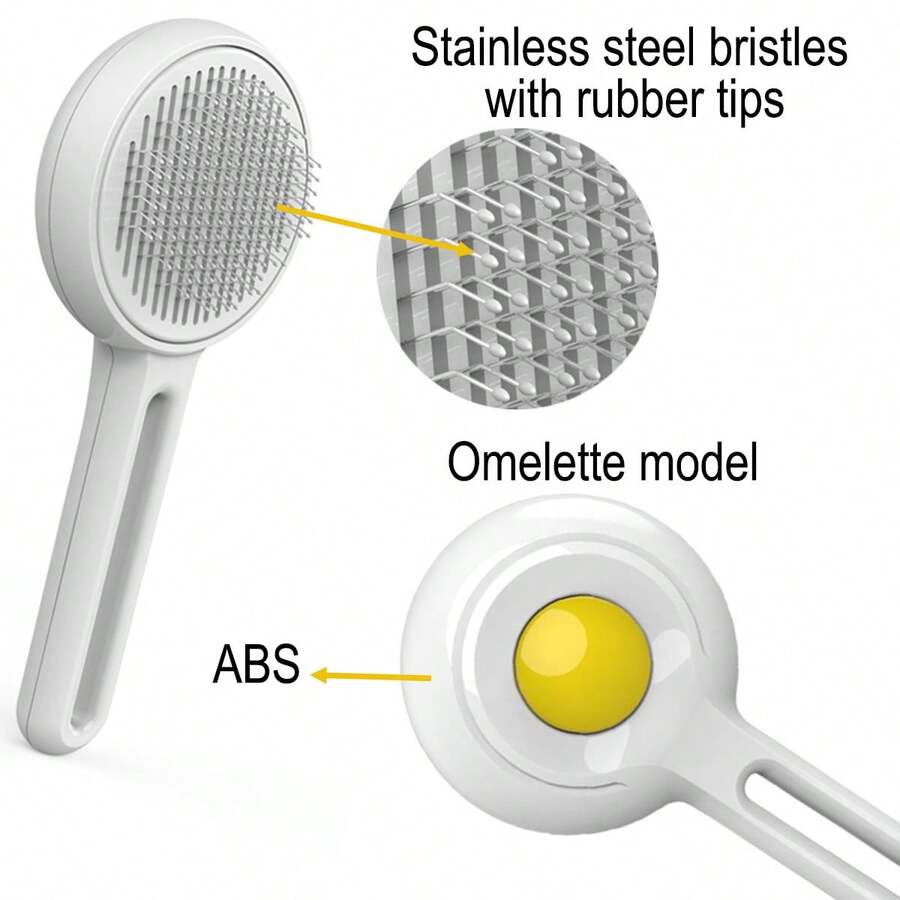 Self Cleaning Brush For Cats & Dogs, Pet Grooming Massage Tool, Pet