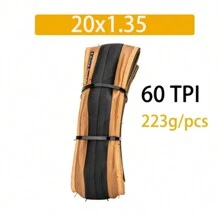 Road Bike High Performance Bicycle Tire Durable Foldable Tires With 60TPI Puncture Resistant For 20inch 700C Wheels Black/Yellow