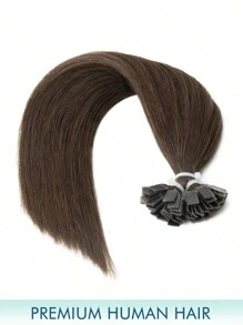 12-22 Inch Natural Black Straight Human Hair Seamless F-Type Hair Extensions, Suitable For Beginners, Perfect For Parties - S2 - View 3