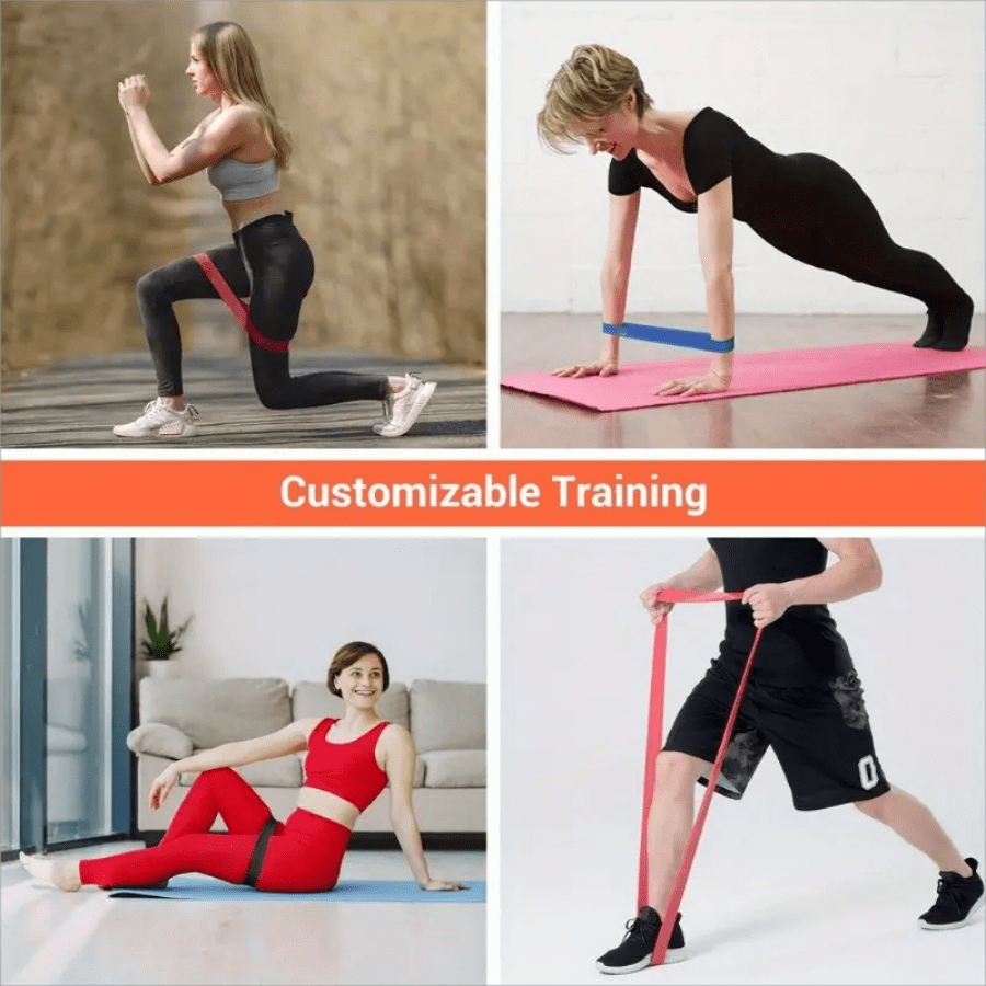 500mm Long Latex Exercise Resistance Bands Elastic Stretch Bands For