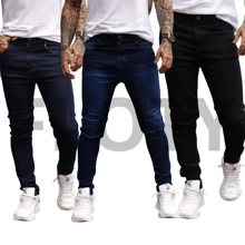 Kit 3 Men's Slim Jeans - Comfort And Style - Great Value For Money - Ready For Delivery - Nhiều màu - Xem 1