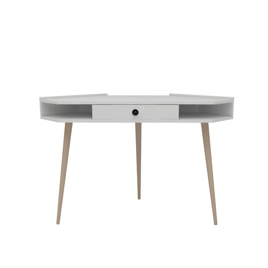 Well Home Desk 85.2x130.8x55 White. Free Shipping In 24/48h - White - View 1