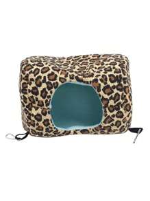 仓鼠柔软保暖床，老鼠吊床，松鼠冬季宠物玩具仓鼠笼屋，悬挂式窝垫屋床，动物老鼠鼠窝 - 彩色 - 查看 15