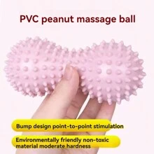 PVC Peanut Shape Massage Ball With Spikes For Muscle Relaxation, Reflexology & Yoga, Inflatable Hedgehog Ball - Multicolor - View 3