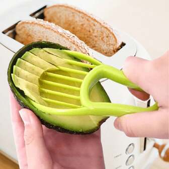 Rebanadora de 3-en-1 para aguacates verdes: ¡Pela, saca el hueso y rebanea los aguacates Hass sin esfuerzo! Accesorios, utensilios y electrodomésticos de cocina, regalos navideños de cocina
