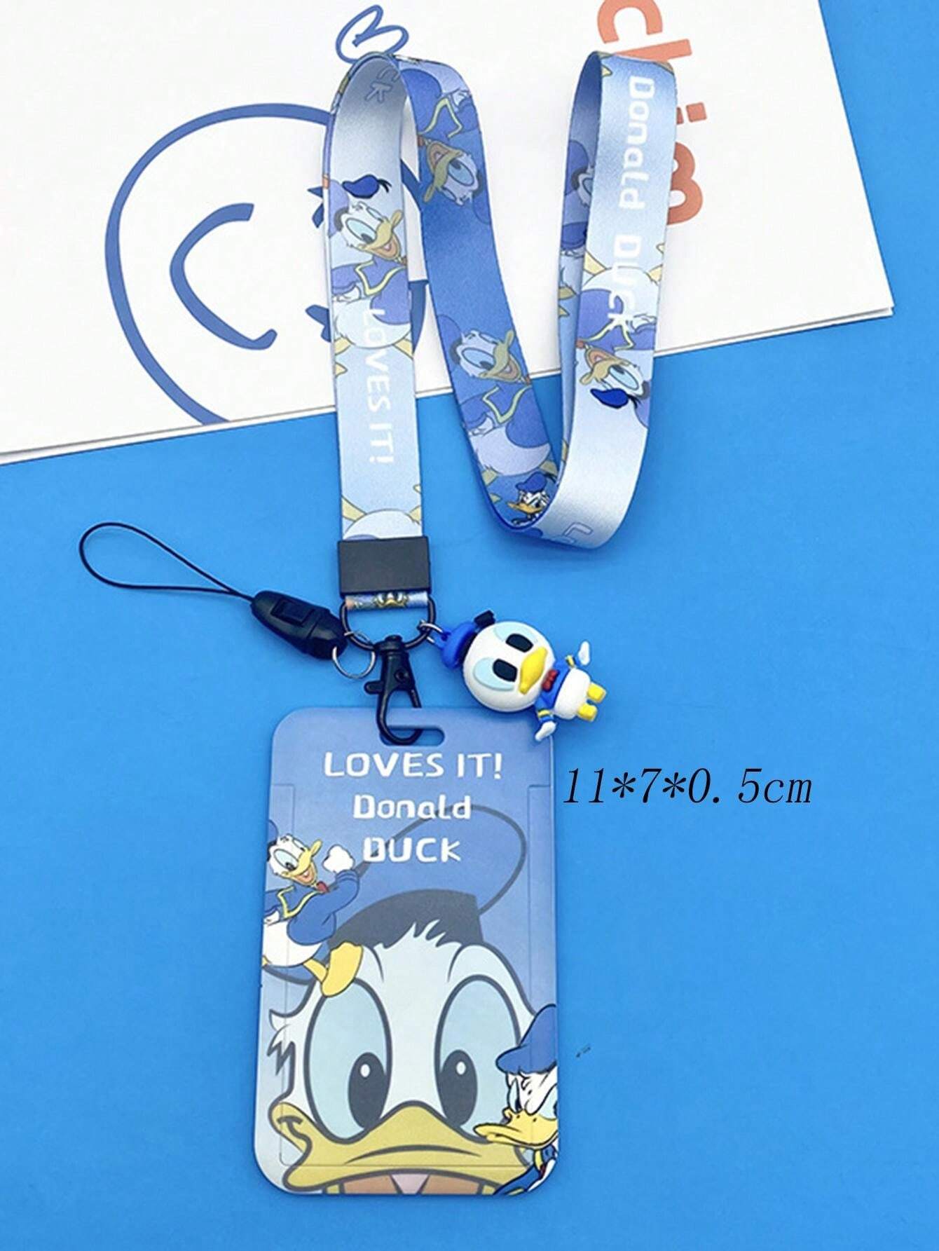 1pc Potdemiel Fashion Trend Cute Campus Card Key Chain, Cheerful Four ...