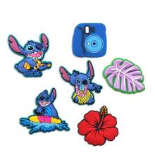 Disney Set de 12 adornos con diseño de puntada para zapatos, decoraciones de PVC para bolsas de playa, accesorios para zapatos, idea de regalo para cumpleaños, Navidad, San Valentín, fiestas de Halloween