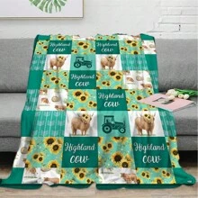 1 chiếc chăn Highlandwool, chăn vải nỉ hoa hướng dương, chăn mùa thu ấm áp thoải mái, chăn kỷ niệm khoảnh khắc đáng nhớ, quà tặng sinh nhật, quà tặng giáng sinh, quà tặng cho gia đình và bạn bè, thích hợp cho phòng ngủ, văn phòng, giường, ghế sofa, ghế bành, dùng để ngủ trưa, cắm trại, du lịch - Nhiều màu - Xem 5