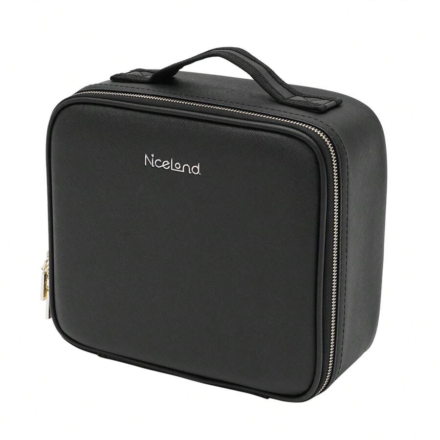 Reise Make-up Tasche mit Spiegel, Make-up Organizer mit einstellbaren Trennwänden, wasserdichte Make-up Organizer Tasche 26 * 23 * 11cm, Boho Vibes