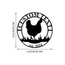 1 件定制金属鸡舍标牌、金属鸡舍徽标、趣味鸡舍装饰、农舍墙壁装饰、鸡舍装饰、金属工艺品、鸡徽标 - 黑色 - 查看 10