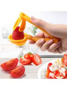 1 件装番茄切片机、水果切片机、便携式厨房切片机 - 彩色 - 查看 5
