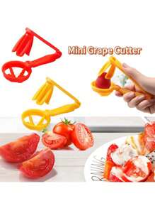 1 件装番茄切片机、水果切片机、便携式厨房切片机 - 彩色 - 查看 2