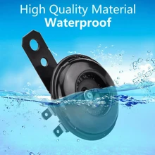 NetHong 2xHORN 12V Waterproof Loud 105dB Universal Motorcycle Car UTV ATV Boat Auto Bike - Black - View 5