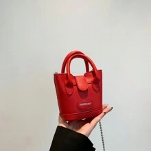 Fashionable Mini PU Handbag, Girl's Shoulder Crossbody Coin Purse - A - View 9