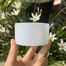 1 件杯子配件，40 盎司，闪光硅胶保护套，适用于 20-40 盎司和 12-24 盎司杯子配件，带 2.8-2.95 英寸防滑底盖保险杠，适用于水杯和运动水壶，可作为礼物，防滑闪光杯保护套，圣诞装饰 - 彩色 - 查看 5
