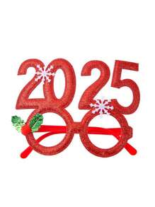 2025 新年眼镜 圣诞眼镜 新年快乐派对拍照道具 圣诞节除夕夜圣诞派对装饰 - 彩色 - 查看 8