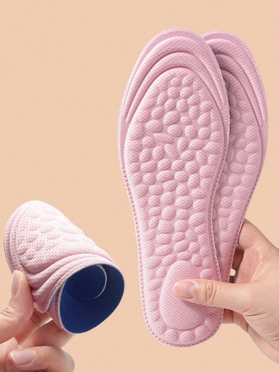 1 双透气鞋垫，适合搭配运动鞋日常穿着 - 粉色 - 查看 1