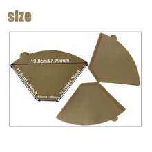 100 4-Cone Coffee Filters, Unbleached Natural Paper, Non-Blow-Out, Disposable Pour Drip Coffee Maker - Multicolor - View 6