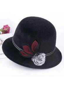 1pc Women's Fashion Sun Protection Elegant Bucket Hat, Suitable For Daily And Outdoor Wear - Solid Color - View 10