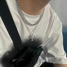 1 chiếc vòng cổ mặt thánh giá nhiều lớp, phong cách Punk, món quà trang sức tuyệt vời nhất cho ngày lễ và kỷ niệm - Nhiều màu - Xem 9