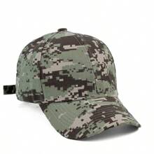 Camouflage Cap Curved Brim Airsoft Tactical Military Jungle Adjustable Unisex Police Army Camo - 數碼棕 - 查看 1