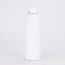 500ml/16.9oz 不锈钢复古风格细颈瓶，橡胶涂层，便携式真空保温杯，适合家庭、户外活动、健身、送给朋友和家人的礼物，水瓶返校 - 彩色 - 查看 9