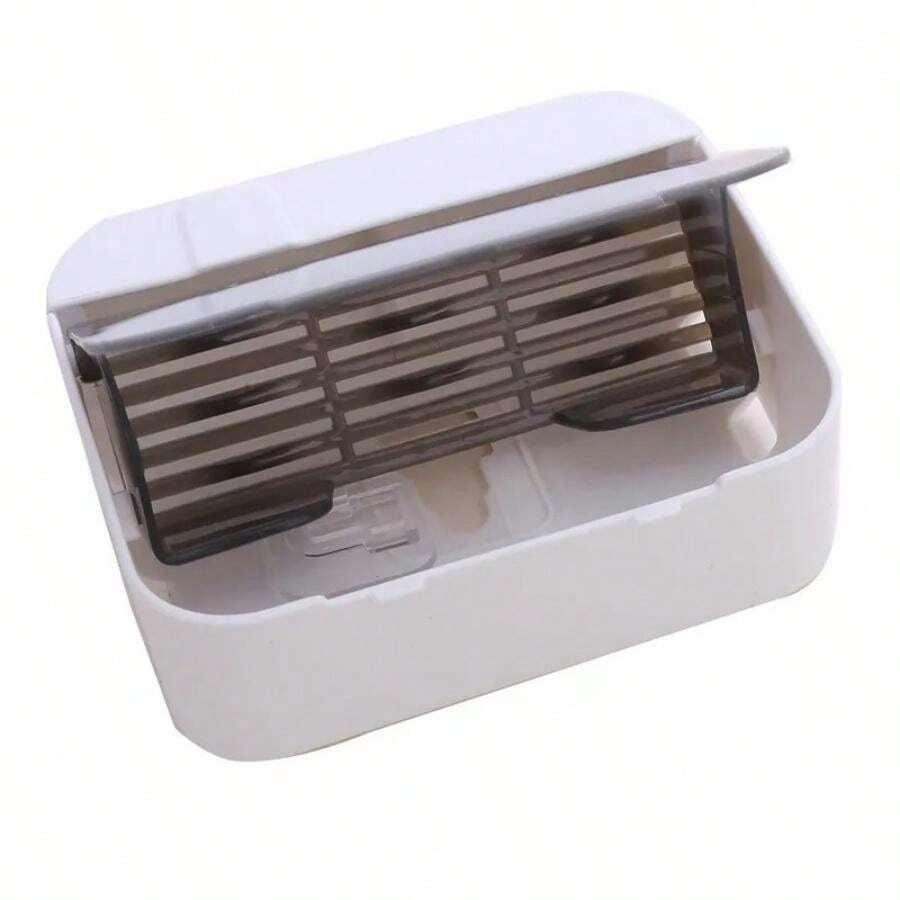 Bathroom Soap Holder Flip Lid Soap Storage Box Wall Mounted No Punch ...