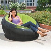 Empire Inflatable Blow Up Lounge Dorm Camping Chair For Adults, Lime Green - 1 - View 1