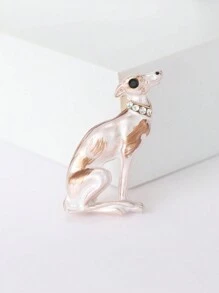 Enamel Dog Brooch, Women's Crystal Animal Brooch, Party Jewelry Accessory Gift - Dog - View 6