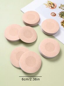 100pcs Disposable Nipple Covers, Seamless Breathable Self-Adhesive Invisible Bra, Women's Lingerie & Underwear Accessories,Private Party Evening Gown Breast Nipple Patch, Disposable Women's Clothing Accessories