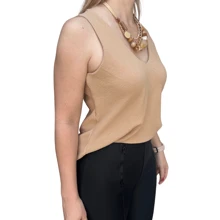 Duna Women's Tank Top With Wide Straps Comfort And Casual Style - Nude - 查看 3