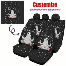 Car Seat Cover For Women,Universal Aut Seats Cover Fit Most Car Marbling Pattern - Purple Scales - View 7