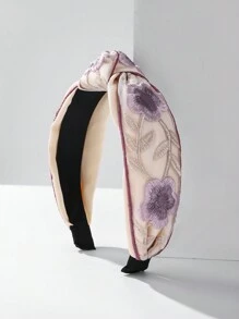1 Peça Headband de Renda de Poliéster, Estilo Boêmio, Faixa de Cabelo, Tiara de Cabelo