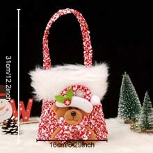 圣诞礼品袋、平安夜礼品袋、糖果袋、圣诞苹果袋包装手提袋、圣诞装饰品 - 彩色 - 查看 9