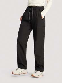 TECTOP 女士保暖徒步裤，适合户外运动，带拉链口袋，柔软舒适，秋冬季穿着。