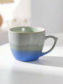 1 件渐变色情侣陶瓷咖啡杯，家用小型饮水杯，高端奢华风格拿铁杯 - 咖啡杯拉花 - 查看 14