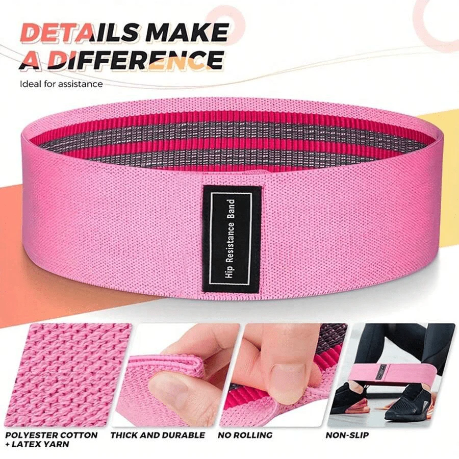 3pcs Fitness Resistance Bands, NonSlip Elastic Tension Ropes, Suitable